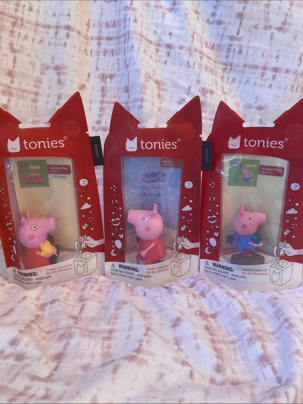 Tonies Peppa Pig Bundle “LOT of 3” - On The Road, George, and My First Album NEW